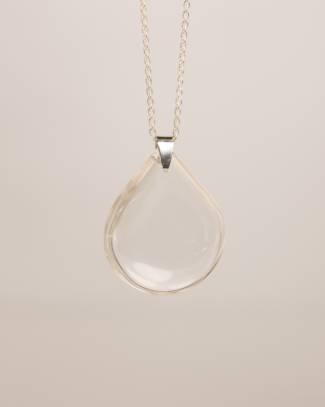 Bergkristal druppelvormige hanger